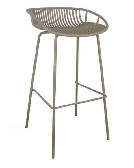 Amanzi Bar Stool Metal & Polyprop (b)