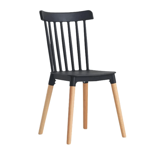 Avery Dining Chair Wood & Polyprop various colours