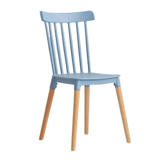 Avery Dining Chair Wood & Polyprop various colours (a)