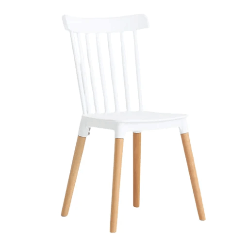 Avery Dining Chair Wood & Polyprop various colours (d)