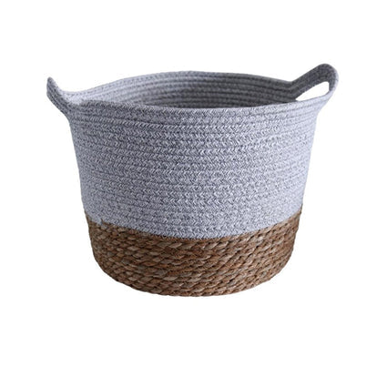 Bella Baskets Set of 3: Natural and Grey Jute - Stylish Organization Solutions