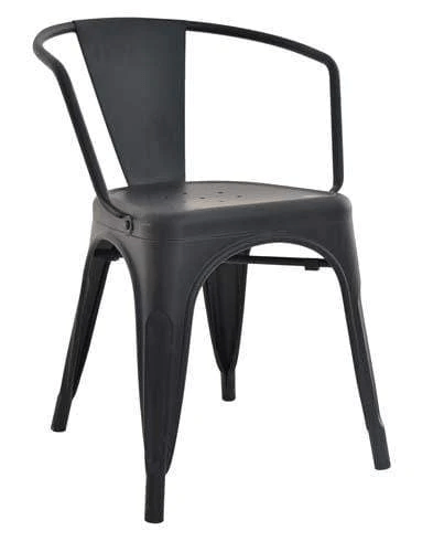 Tolix Metal Dining Arm Chair - Industrial Sophistication