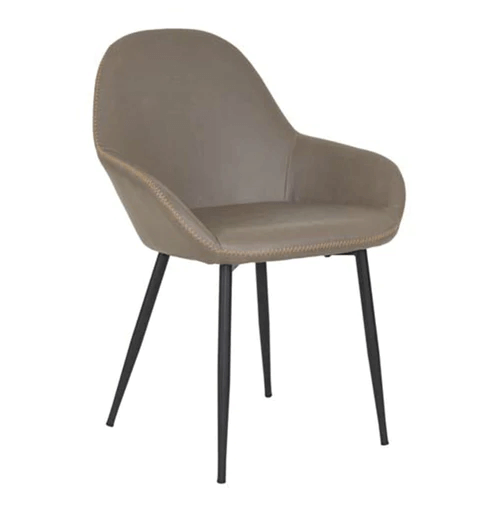 Bucket Dining Chair Upholstered various leather options (b)