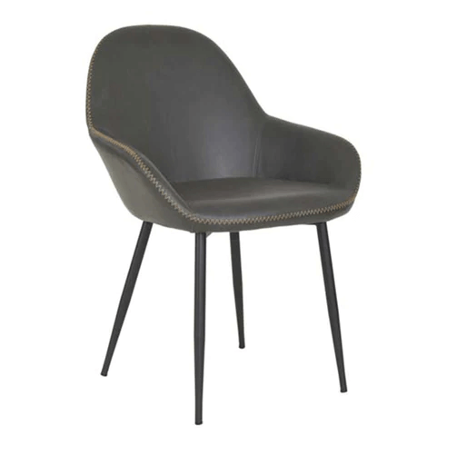 Bucket Dining Chair Upholstered various leather options (c)