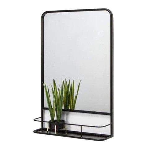 Emily Mirror with Shelf: Contemporary Style and Practical Shelving