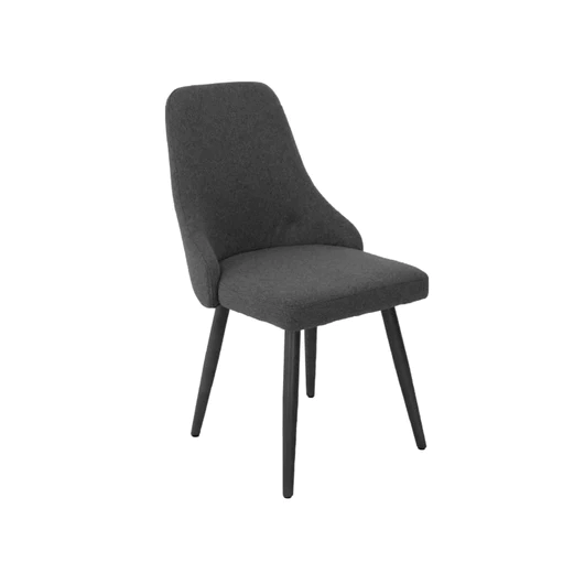 Paris Dining Chair Upholstered Dark Grey (a)