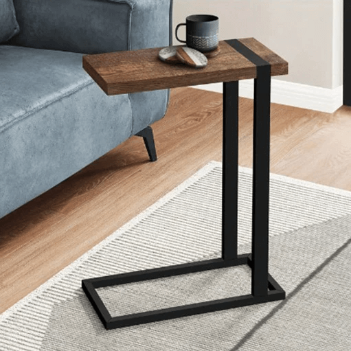 Couch Side Table Metal & Wood