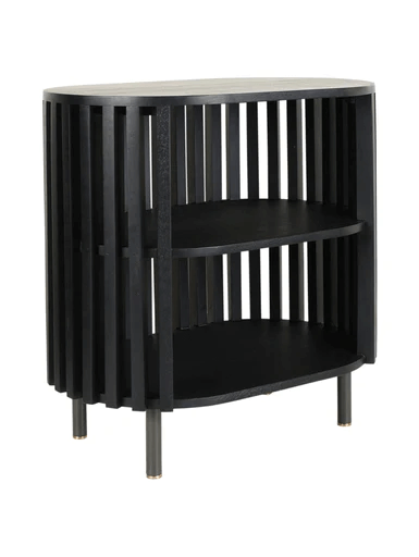 Swedish Elegance: Black Exclusive Bedside Table - Swedish Elegance