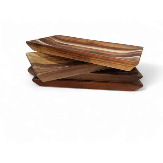 Wood Console Bowls Carved - Chic Server Solutions